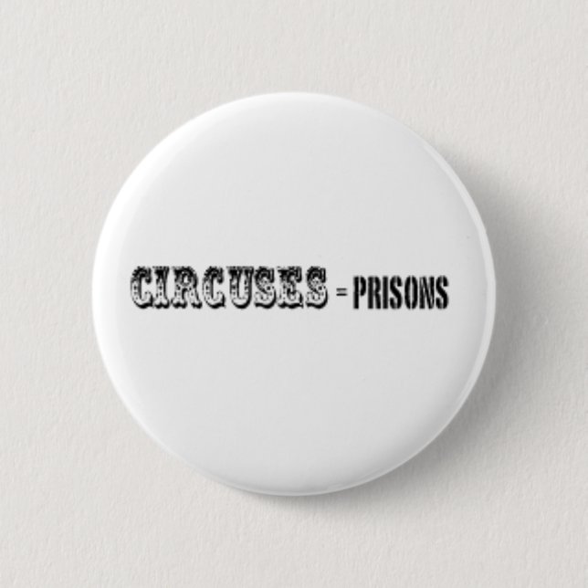 Badge Rond 5 Cm Cirques = prisons (Devant)