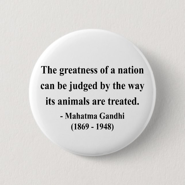 Badge Rond 5 Cm Citation 2a de Gandhi (Devant)