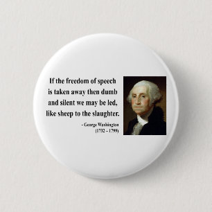 Badge Rond 5 Cm Citation 3b de George Washington