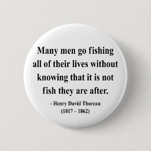 Badge Rond 5 Cm Citation 8a de Thoreau