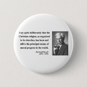 Badge Rond 5 Cm Citation de Bertrand Russell 5b