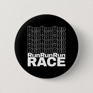 Badge Rond 5 Cm Citation de course en cours de course motivationne