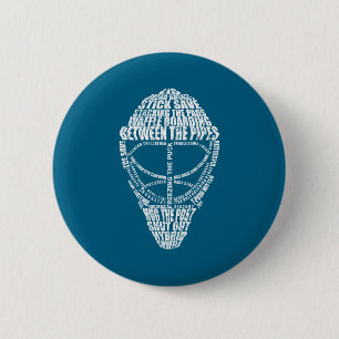 Badge Rond 5 Cm Citation de gardien de but de hockey pour gardien
