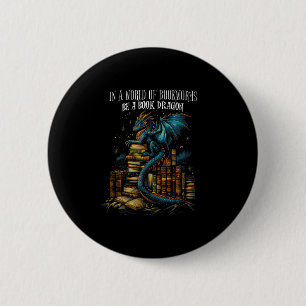 Badge Rond 5 Cm Citation De Livres Dans Un Monde De Bookworms Être