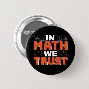 Badge Rond 5 Cm Citation de professeur de mathématiques - En Math 