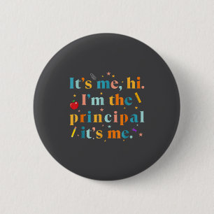 Badge Rond 5 Cm Citation de professeur drôle C'est moi Salut Je su