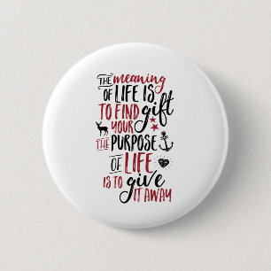 Badge Rond 5 Cm Citation de vie inspirationnelle pour motivation