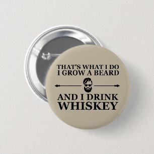 Badge Rond 5 Cm citation drinker drôle whisky