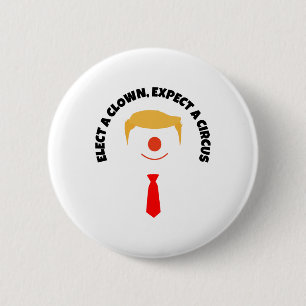 Badge Rond 5 Cm Citation drôle anti Trump pas mon président démocr