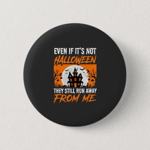 Badge Rond 5 Cm Citation drôle de maison hantée pour Halloween Gra