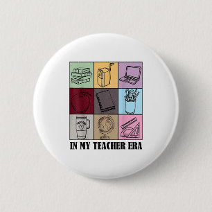 Badge Rond 5 Cm Citation drôle de nouveau professeur dans mon époq