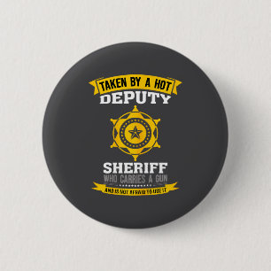 Badge Rond 5 Cm Citation drôle épouse adjoint shérif