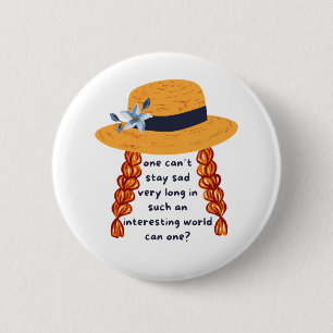 Badge Rond 5 Cm Citation du livre Anne Of Green Gables Shirley