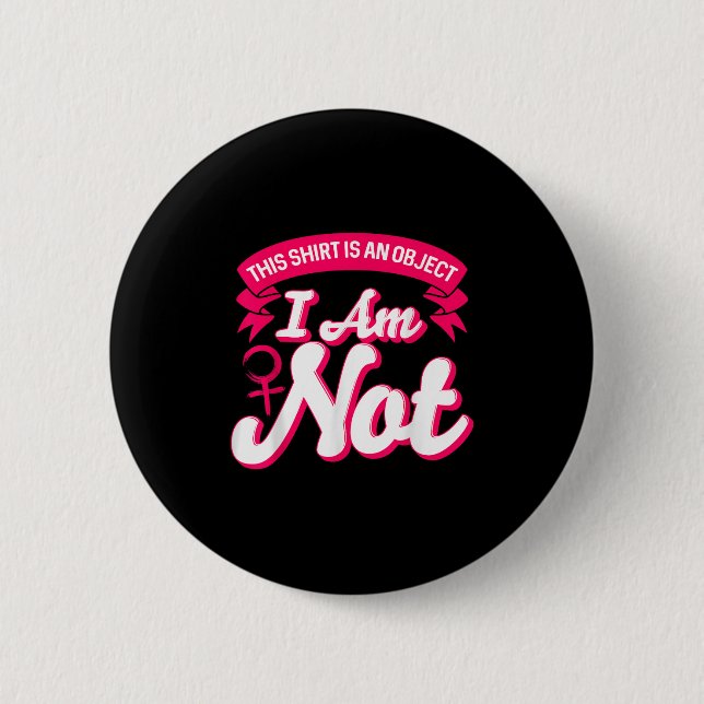 Badge Rond 5 Cm Citation féministe féministe (Devant)