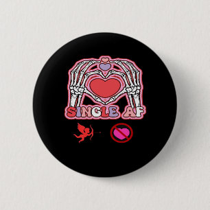 Badge Rond 5 Cm Citation Halloween à mains - Slogan Déplaisant