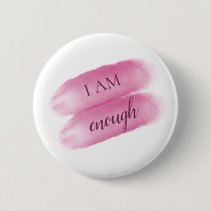 Badge Rond 5 Cm Citation Inspirante Simple Je Suis Assez Affirmati