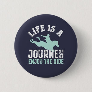 Badge Rond 5 Cm Citation Inspirationnelle Horseriding Profitez De