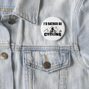 Badge Rond 5 Cm Citation motivationnelle amusante à vélo