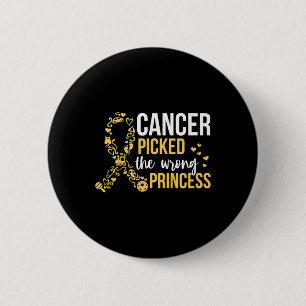 Badge Rond 5 Cm Citation pour la lutte contre le cancer chez les e