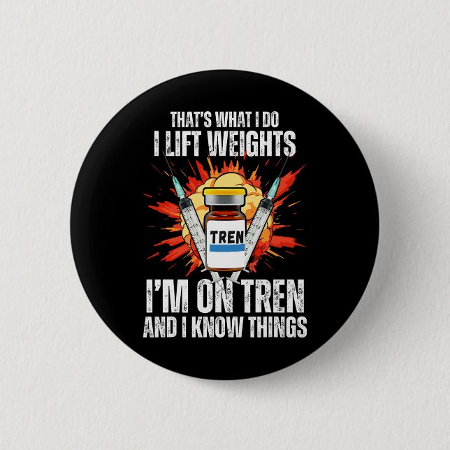 Badge Rond 5 Cm Citations amusantes pour la musculation (Devant)