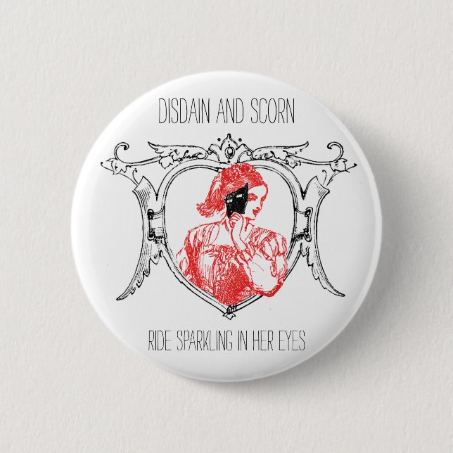 Badge Rond 5 Cm Citations De Shakespeare : Beaucoup D'Ado Sur Rien (Devant)