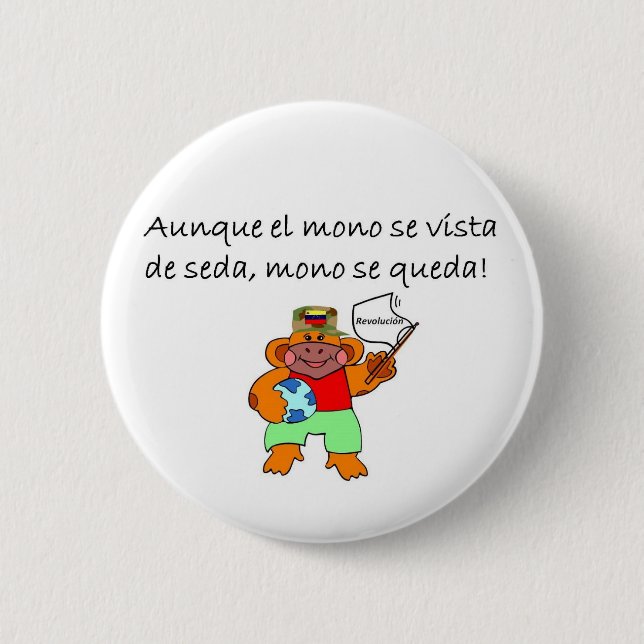 Badge Rond 5 Cm Citations d'Espagnol (Devant)