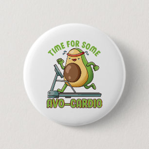 Badge Rond 5 Cm Citations drôles d'humour de exercices de sport