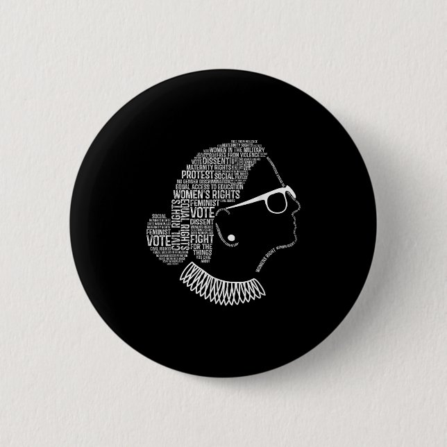Badge Rond 5 Cm Citations Féminisme Droits des Femmes  (Devant)