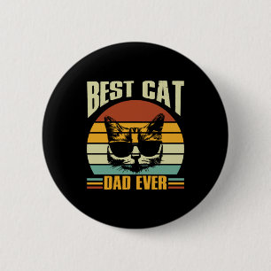 Badge Rond 5 Cm Citations grand-père   Meilleur papa de chat