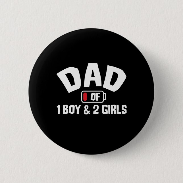 Badge Rond 5 Cm Citations grand-père | Papa D'Un Garçon (Devant)