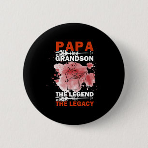 Badge Rond 5 Cm Citations grand-père Papa Et Grandson