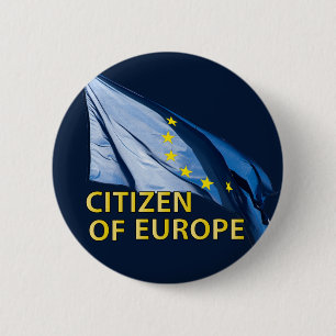Badge Rond 5 Cm Citoyen d'Europe