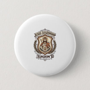 Badge Rond 5 Cm Citoyenneté de Jésus Royaume ID Citoyenneté de Jés