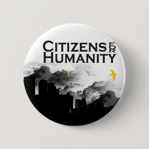 Badge Rond 5 Cm Citoyens pour l'humanité