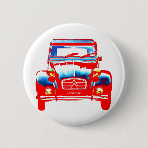 Badge Rond 5 Cm Citroen 2CV 2