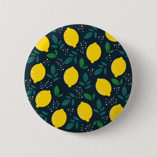 Badge Rond 5 Cm Citron (Devant)