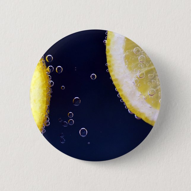 Badge Rond 5 Cm Citron (Devant)