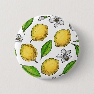 Badge Rond 5 Cm Citrons