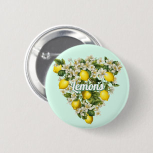 Badge Rond 5 Cm Citrons