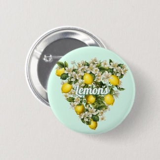 Badge Rond 5 Cm Citrons