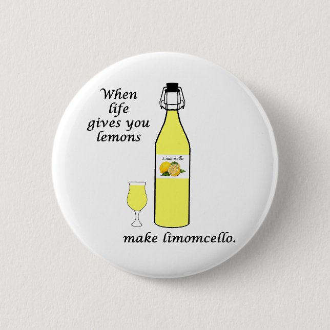 Badge Rond 5 Cm Citrons en Limoncello (Devant)