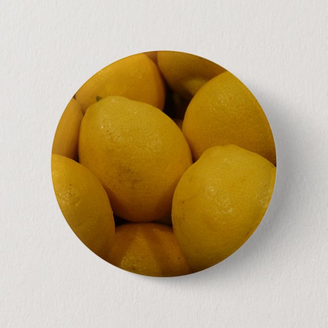 Badge Rond 5 Cm Citrons Lemony (Devant)