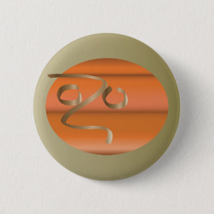 Badge Rond 5 Cm citrouille