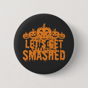 Badge Rond 5 Cm Citrouille Halloween Déchaînons-Nous