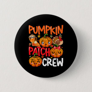 Badge Rond 5 Cm Citrouille mignon patchs d'équipage Thanksgiving F