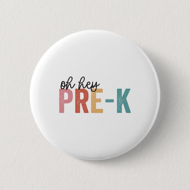 Badge Rond 5 Cm Ck À L'École Étudiants Enseignant Oh Hey Priorité (Devant)