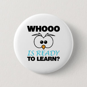 Badge Rond 5 Cm Ck To School Shirt Owl Cadeaux Enseignants Pour Dr
