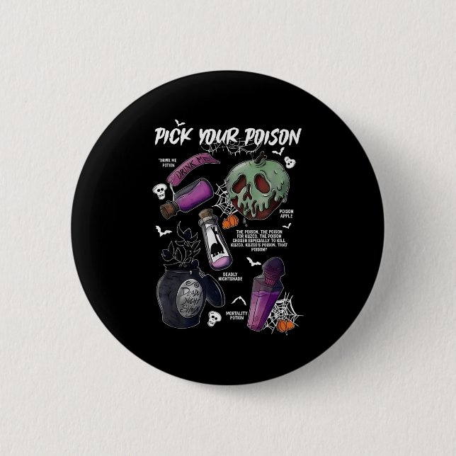 Badge Rond 5 Cm Ck Your Ison's Funny Drink Me Tion's Happy Hallowe (Devant)
