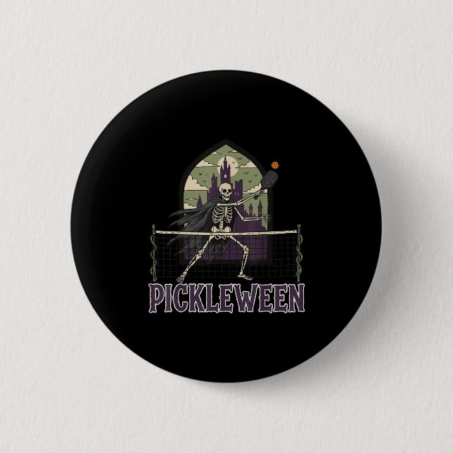 Badge Rond 5 Cm Ckleween Ckleball Halloween Costume Squelette Goth (Devant)