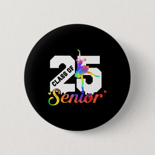 Badge Rond 5 Cm Cl Of 2025 Danse Diplômé Senior 2025